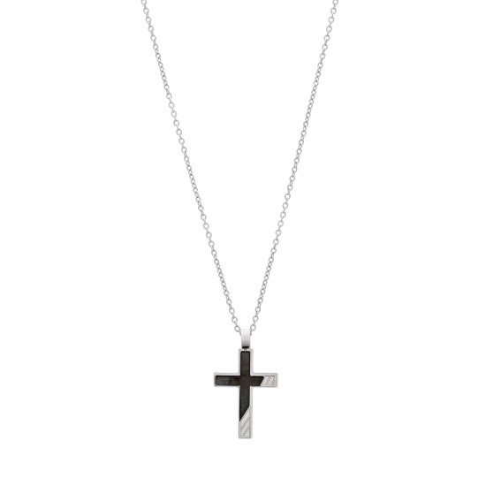 Κολιέ Σταυρός 21D-KD006SB