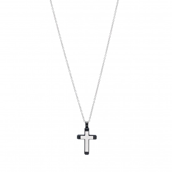 Κολιέ Σταυρός 21D-KD007SB