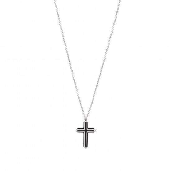 Κολιέ Σταυρός 21D-KD011SB